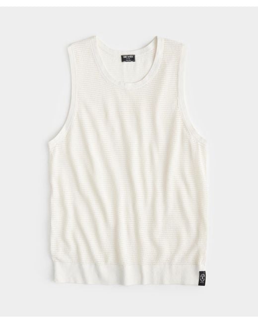 Todd Snyder Luxe Mesh Tank in White for Men | Lyst Canada