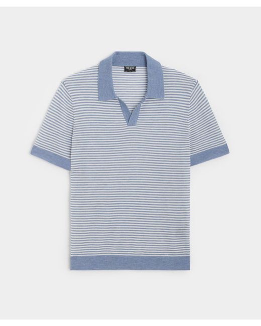 Todd Snyder Premium Cashmere Montauk Polo in Blue for Men | Lyst UK