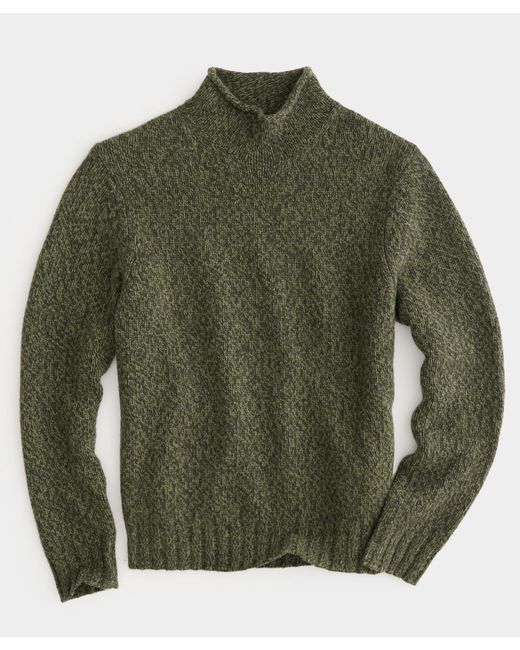 Todd Snyder Green Roll Neck Sweater for men