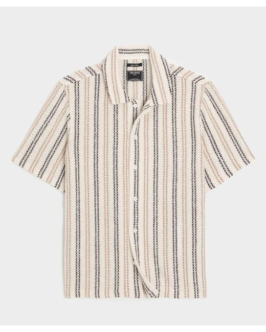 Todd Snyder Men's Natural Relaxed Cabana Polo