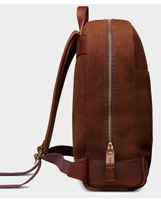Bennett Winch Brown Suede Backpack for men