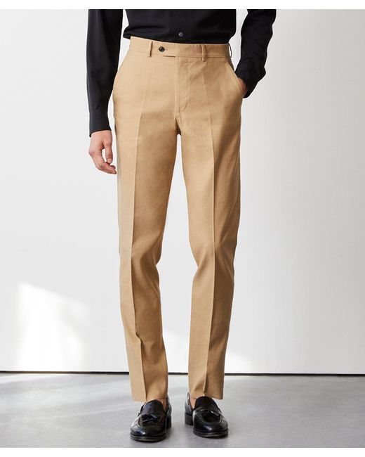Todd Snyder Natural Italian Cotton Silk Sutton Trouser In Sand for men