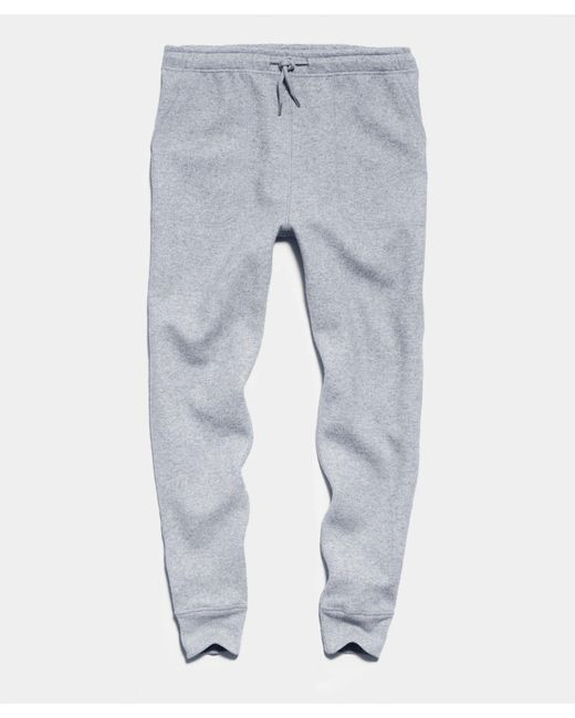 Todd Snyder Blue Italian Heather Grey Cashmere Jogger for men
