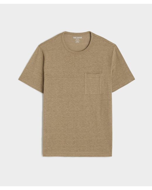 Todd Snyder Natural Linen Jersey T-shirt for men