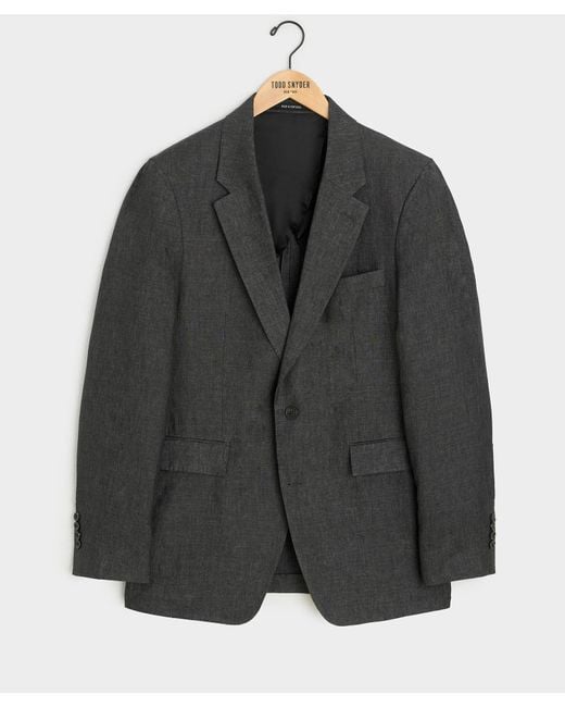 Todd Snyder Black Italian Linen Sutton Jacket for men