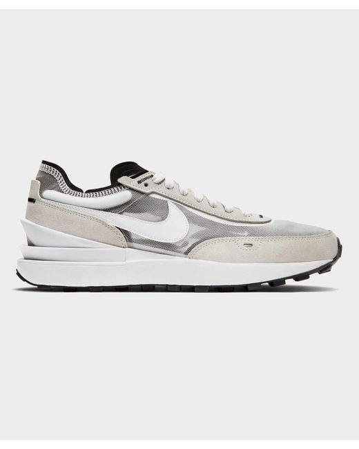 mens nike waffle one white