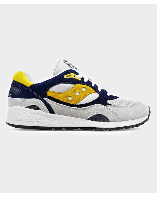 Saucony Shadow 6000 White / Yellow / Blue for men