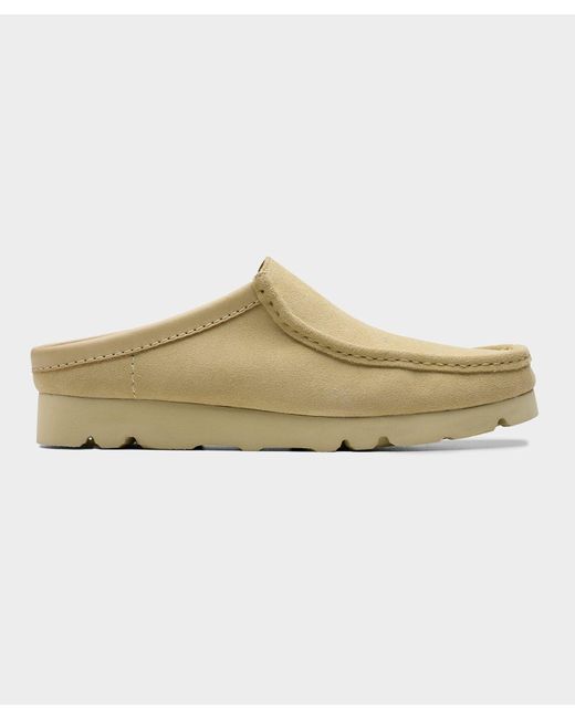 Clarks White Wallabee Slip for men