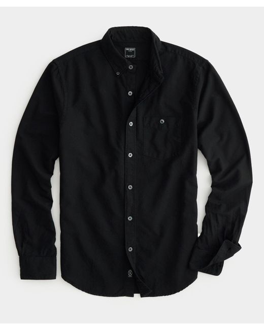 Todd Snyder Black Classic Fit Garment-dyed Favorite Oxford for men