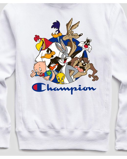 Todd Snyder White Champion + Looney Tunes All Tunes Hoodie for men