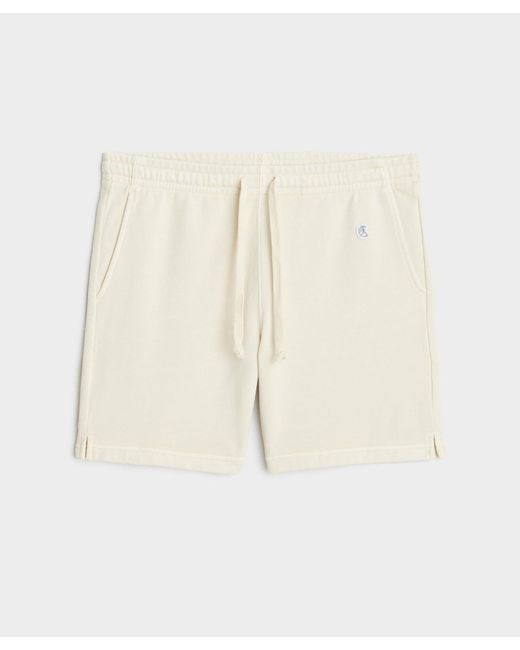 Todd Snyder Natural 7" Midweight Warm Up Short for men