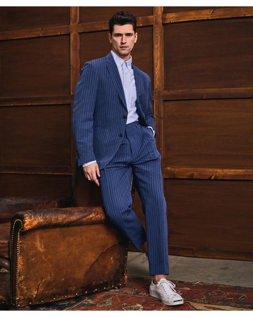 Todd Snyder Italian Cotton Linen Madison Suit in Blue for Men | Lyst