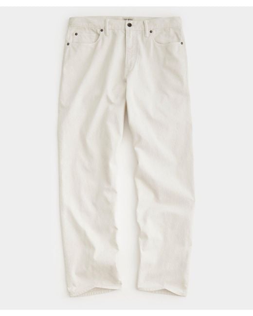 Todd Snyder White Relaxed Fit 5-pocket Bedford Corduroy for men