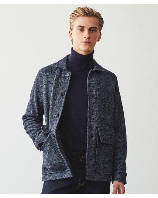 Todd Snyder Blue Italian Wool Jacket for men