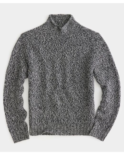 Todd Snyder Gray Roll Neck Sweater for men