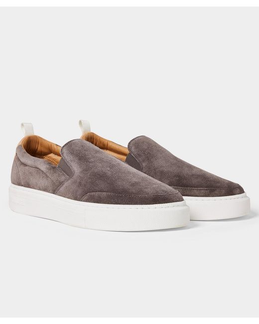 Todd Snyder Tuscan Slip-on Sneaker in Brown for Men | Lyst display picture 3