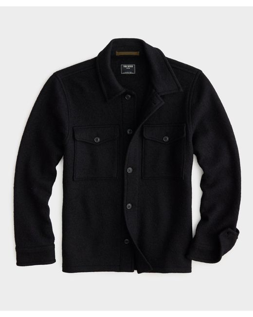 Todd Snyder Black Italian Cpo Shirt Jacket for men