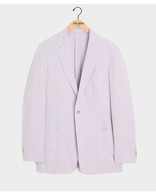 Todd Snyder Purple Italian Sueded Linen Sport Coat for men