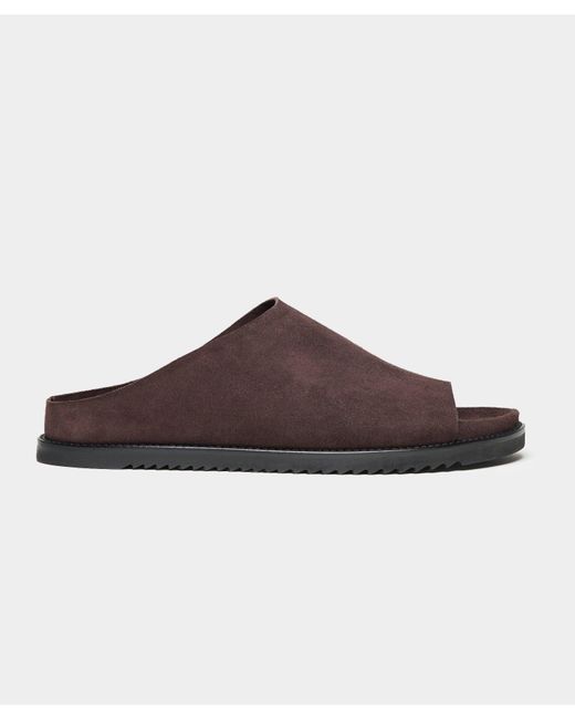Todd Snyder Brown Nomad Suede Slide for men