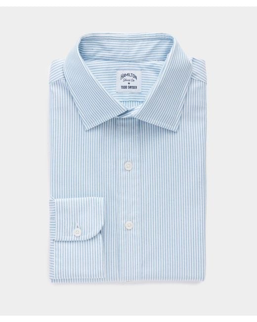 Hamilton + Todd Snyder Blue Oxford Dress Shirt for men