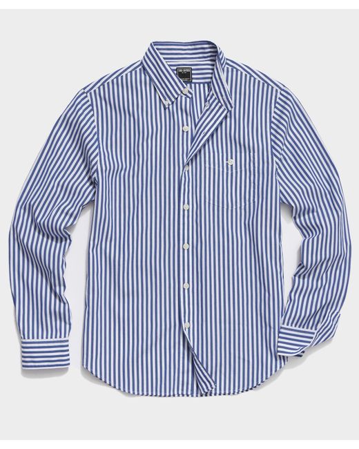 Todd Snyder Blue Slim Fit Favorite Poplin Shirt for men