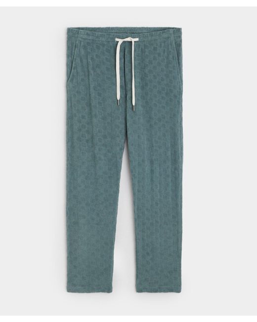 Todd Snyder Blue Tile Terry Beach Pant for men