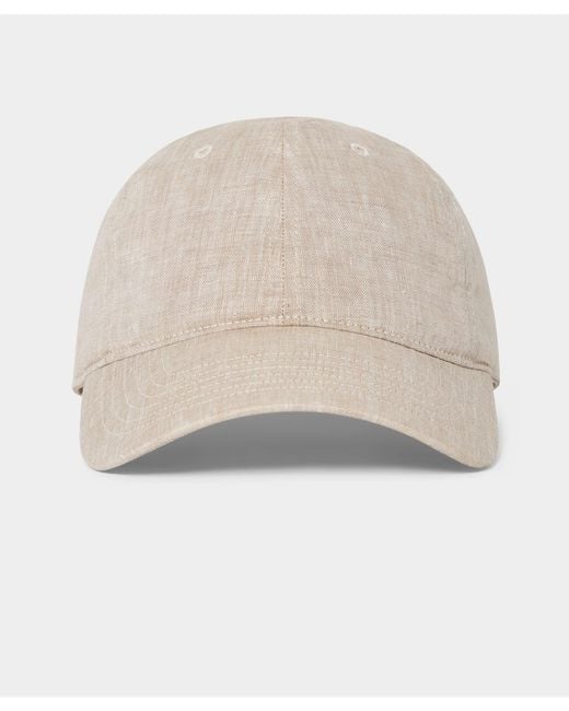 Todd Snyder Natural Linen Cap for men