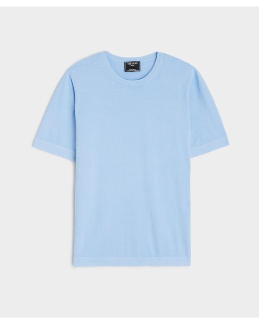 Todd Snyder Blue Knit Sweater Tee for men