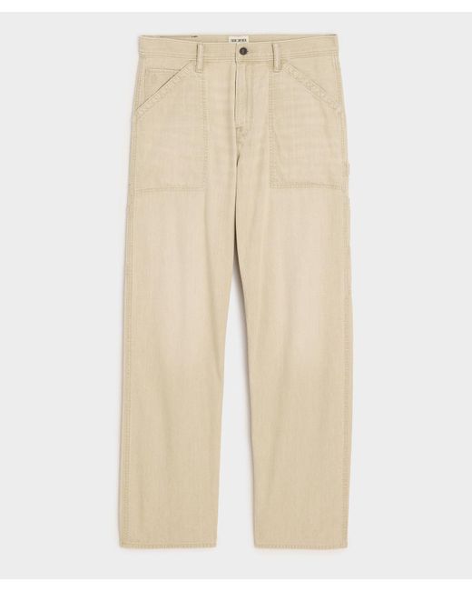 Todd Snyder Natural Relaxed Painter Jean for men