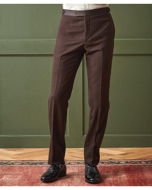 Todd Snyder Green Italian Flannel Tuxedo Pant for men