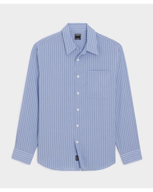 Todd Snyder Blue Rayon Big Shirt for men