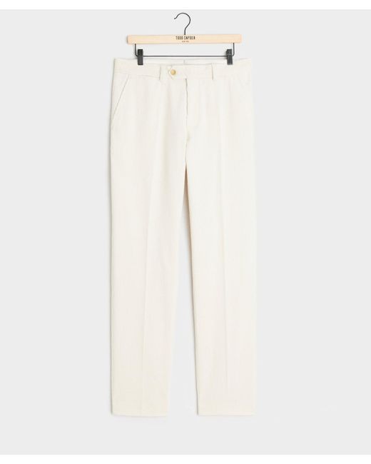 Todd Snyder White Italian Wide Wale Corduroy Sutton Trouser for men