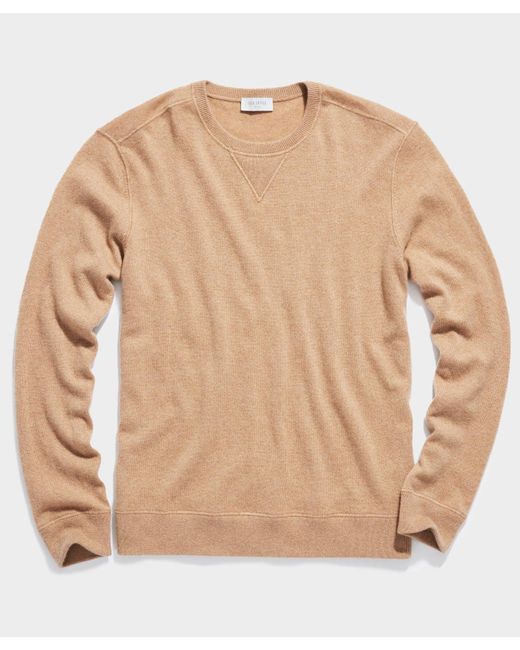 Todd Snyder Natural Cashmere Sweatshirt for men
