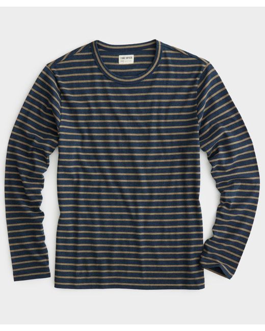 Todd Snyder Blue Issued By: Japanese Nautical Striped Tee for men