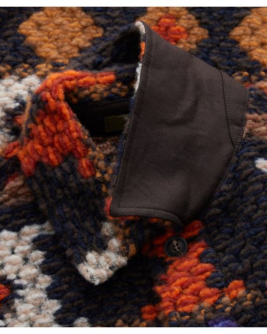 Todd Snyder Loop Knit Jacquard Chore Jacket for Men Lyst