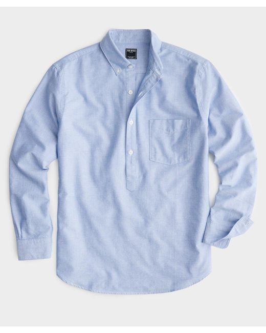 Mens popover oxford clearance
