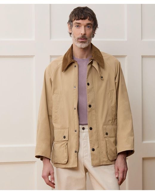 Barbour Os Peached Bedale Jacket in Natural for Men | Lyst