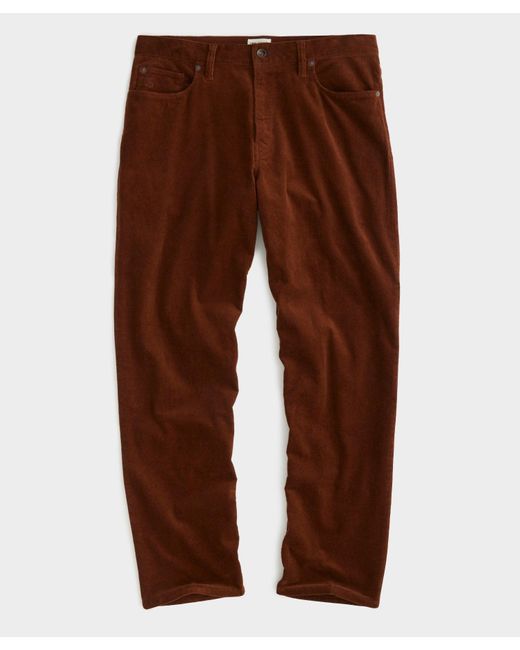 Todd Snyder Brown Relaxed Fit 5-pocket Corduroy Pant for men