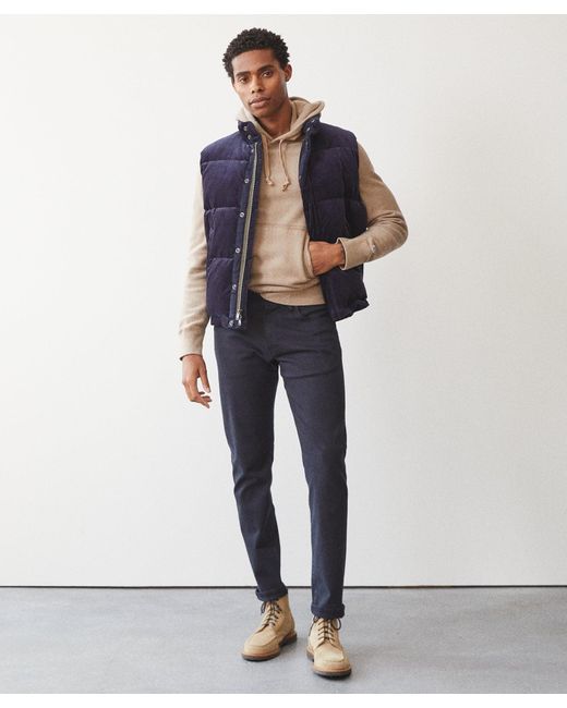 corduroy down vest