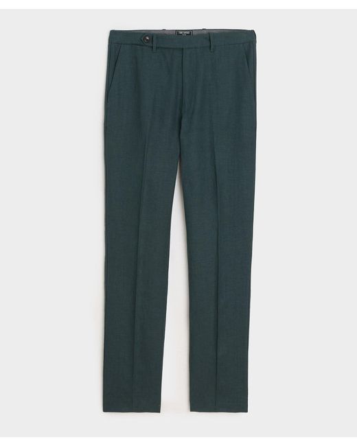Todd Snyder Green Linen Tab Trouser for men