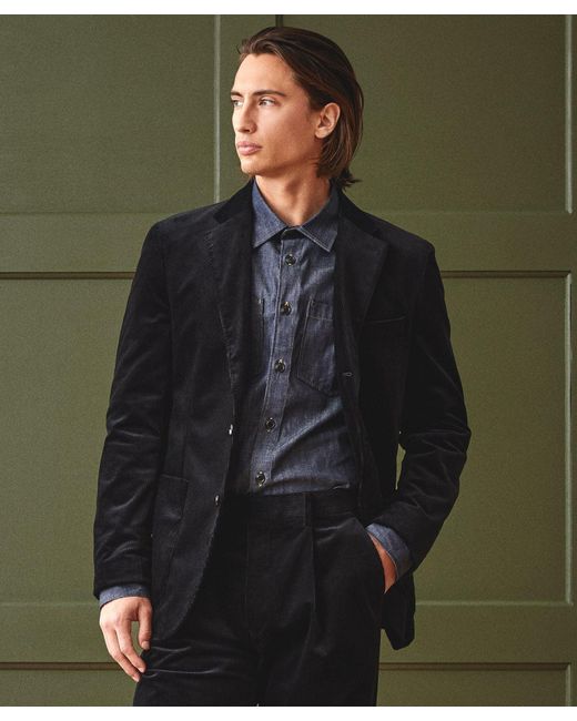 Todd Snyder Black Italian Corduroy Madison Suit Jacket for men