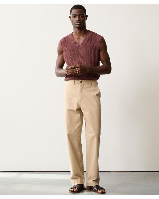 Todd Snyder Natural Relaxed Fit Favorite Chino for men