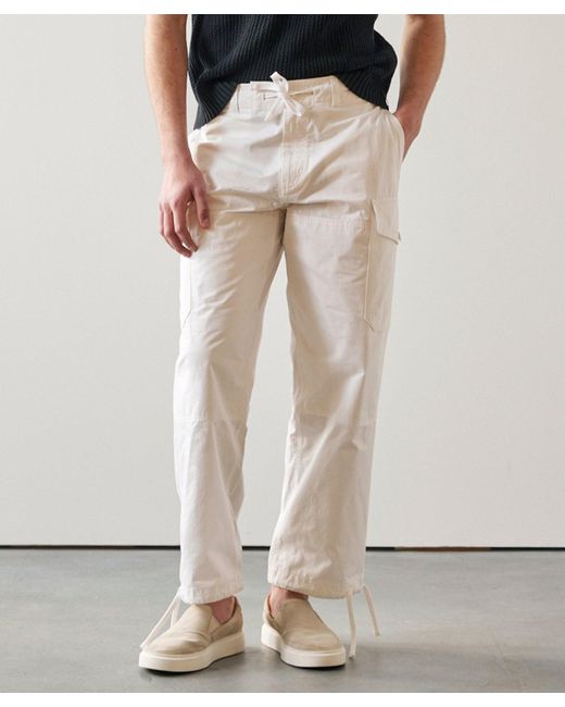 Todd Snyder Natural Garment Dyed Cargo Pant for men