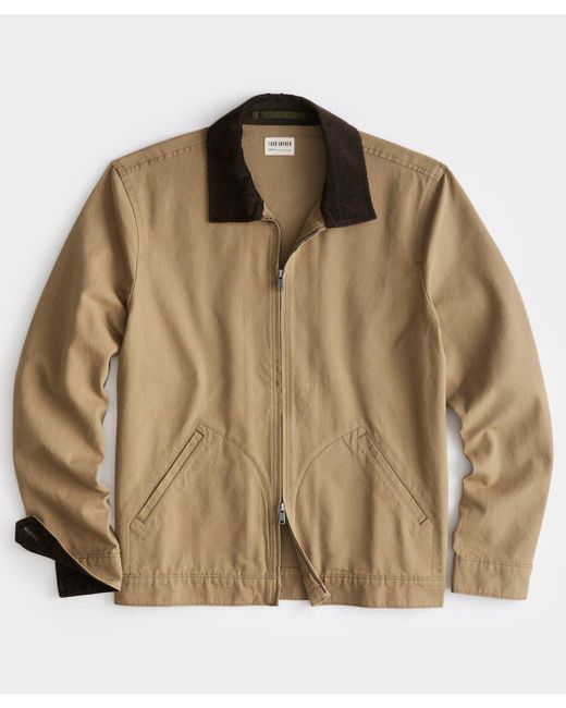 Todd Snyder Canvas Farmers Jacket in Brown for Men Lyst