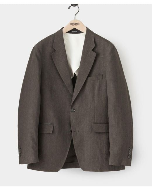 Todd Snyder Italian Linen Sutton Suit Jacket in Brown for Men | Lyst