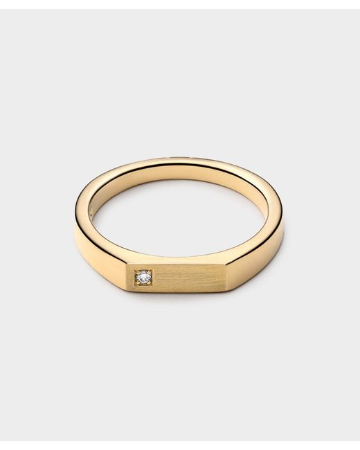 Miansai Metallic Thin Geo Ring Diamond Ring for men