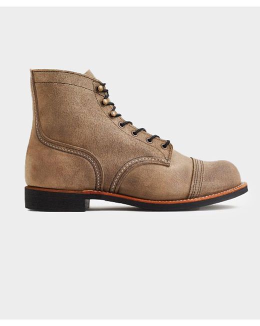 Red Wing Brown Iron Ranger 6in Boot for men