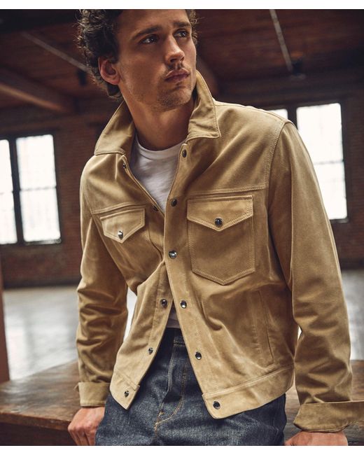 Todd Snyder Italian Suede Snap Dylan 
