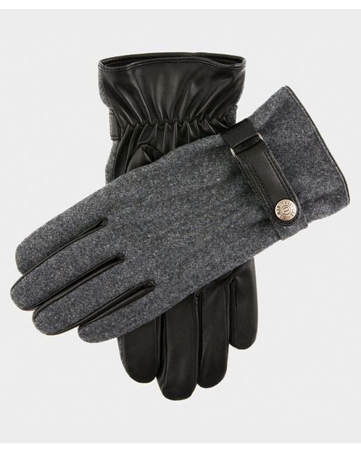 Dents Black Dents Guildford Flannel Glove for men