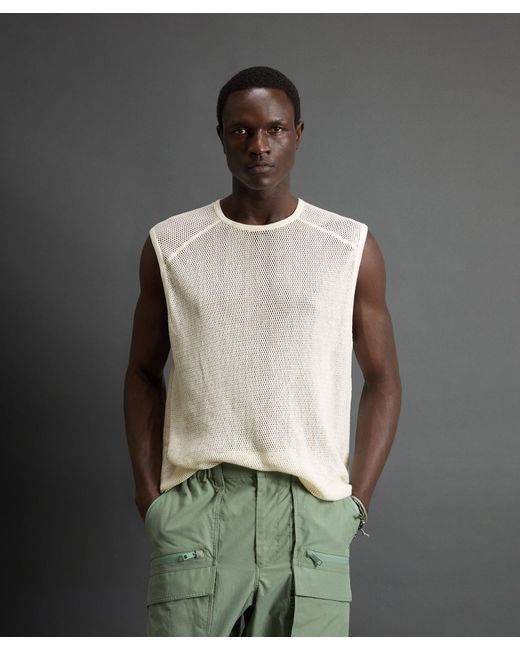 Todd Snyder + Woolrich Green Todd Snyder X Woolrich Mesh Muscle Tank for men